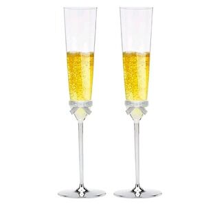 Kate spade New York 2 Piece Toasting Flute Set Grace Avenue Lenox 6 Oz NIB $94